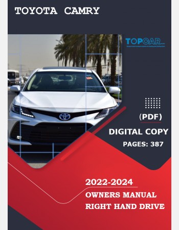 toyota camry 2022 2023 2024 owners manual in english